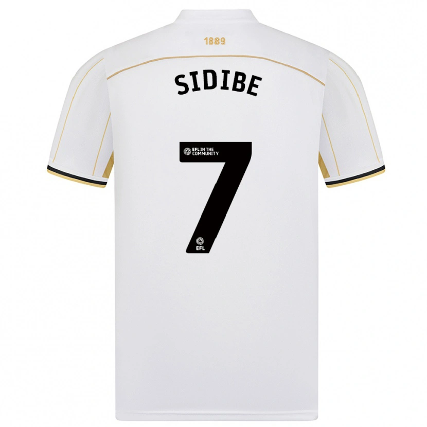 Danxen Homem Camisola Lamine Sidibe #7 Branco Dourado Alternativa 2025/26 Camisa Brasil