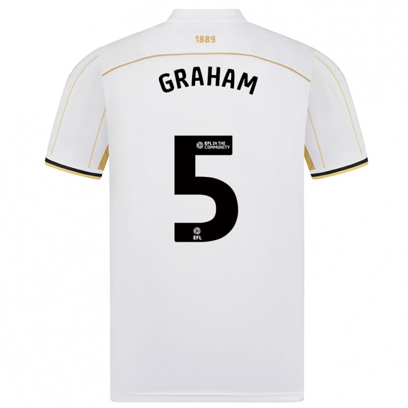 Danxen Homem Camisola Molly Graham #5 Branco Dourado Alternativa 2025/26 Camisa Brasil