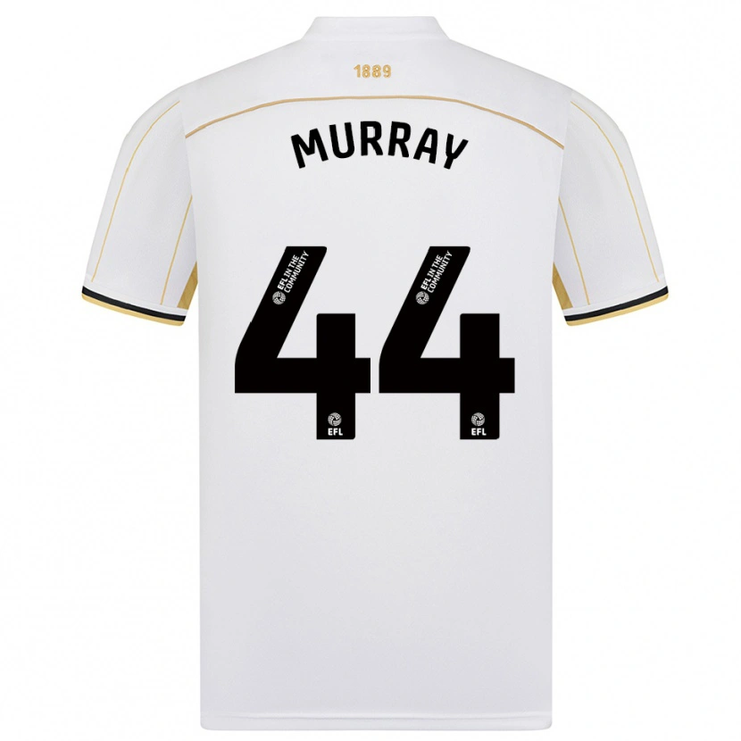 Danxen Homem Camisola Satara Murray #44 Branco Dourado Alternativa 2025/26 Camisa Brasil