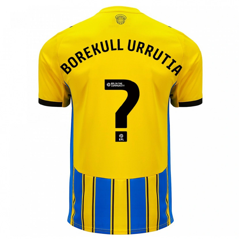 Danxen Homem Camisola Joaquin Borekull Urrutia #0 Azul Amarelo Alternativa 2025/26 Camisa Brasil
