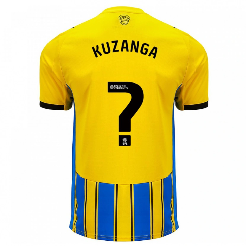 Danxen Homem Camisola Junior Kuzanga #0 Azul Amarelo Alternativa 2025/26 Camisa Brasil