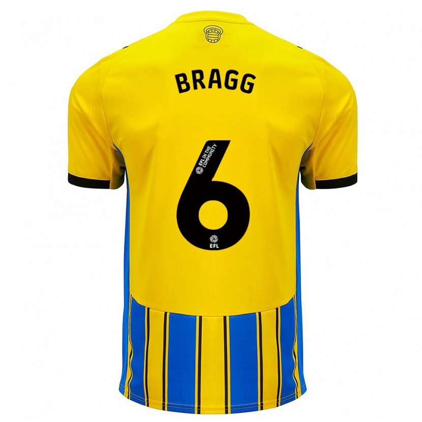 Danxen Homem Camisola Cameron Bragg #6 Azul Amarelo Alternativa 2025/26 Camisa Brasil