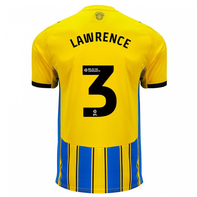 Danxen Homem Camisola Nico Lawrence #3 Azul Amarelo Alternativa 2025/26 Camisa Brasil