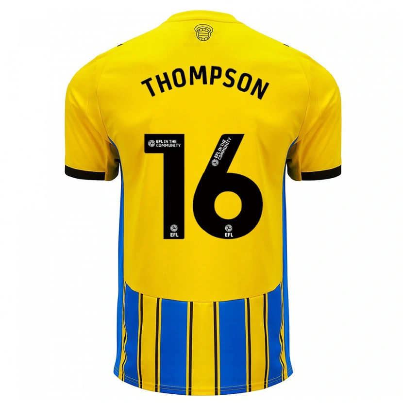 Danxen Homem Camisola Emma Thompson #16 Azul Amarelo Alternativa 2025/26 Camisa Brasil