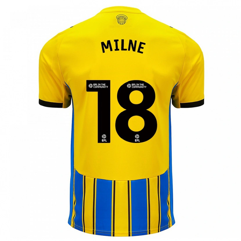 Danxen Homem Camisola Isabel Milne #18 Azul Amarelo Alternativa 2025/26 Camisa Brasil