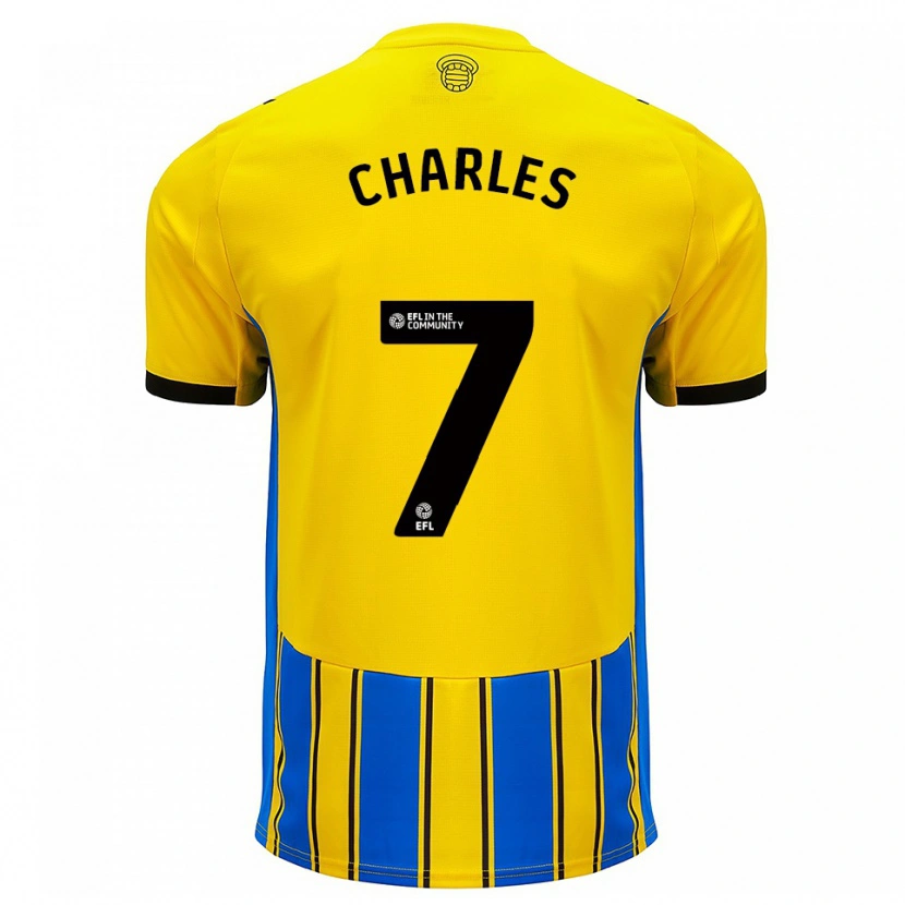 Danxen Homem Camisola Brandon Charles #7 Azul Amarelo Alternativa 2025/26 Camisa Brasil