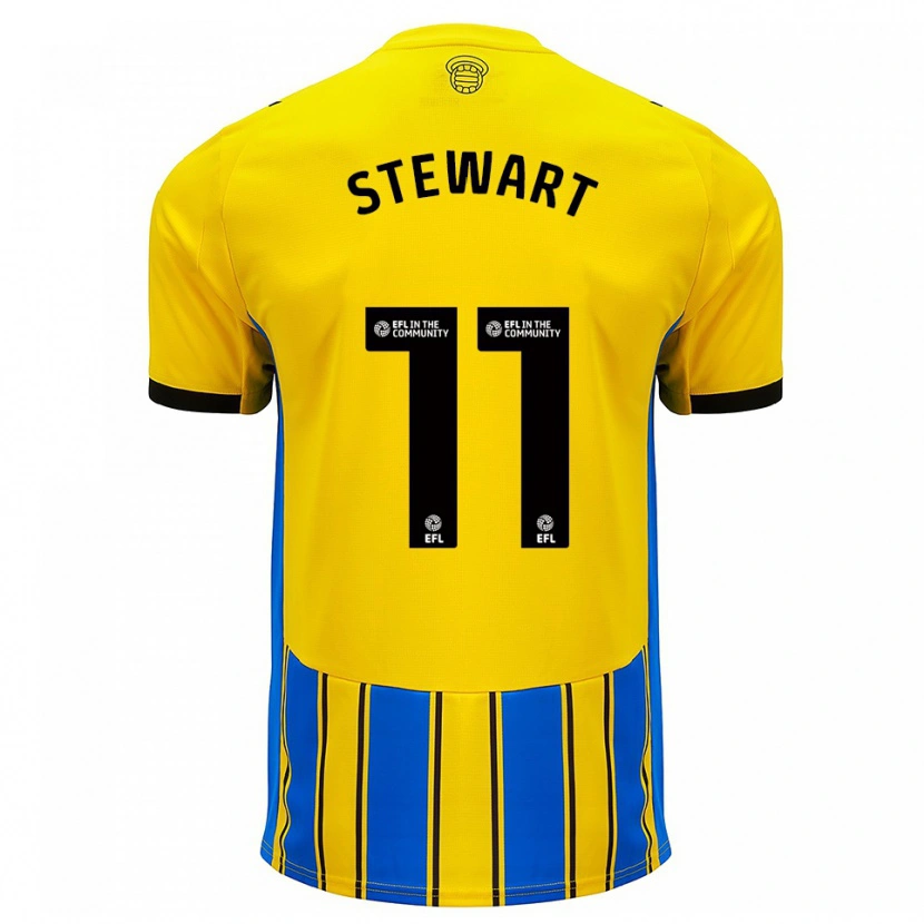 Danxen Homem Camisola Ross Stewart #11 Azul Amarelo Alternativa 2025/26 Camisa Brasil