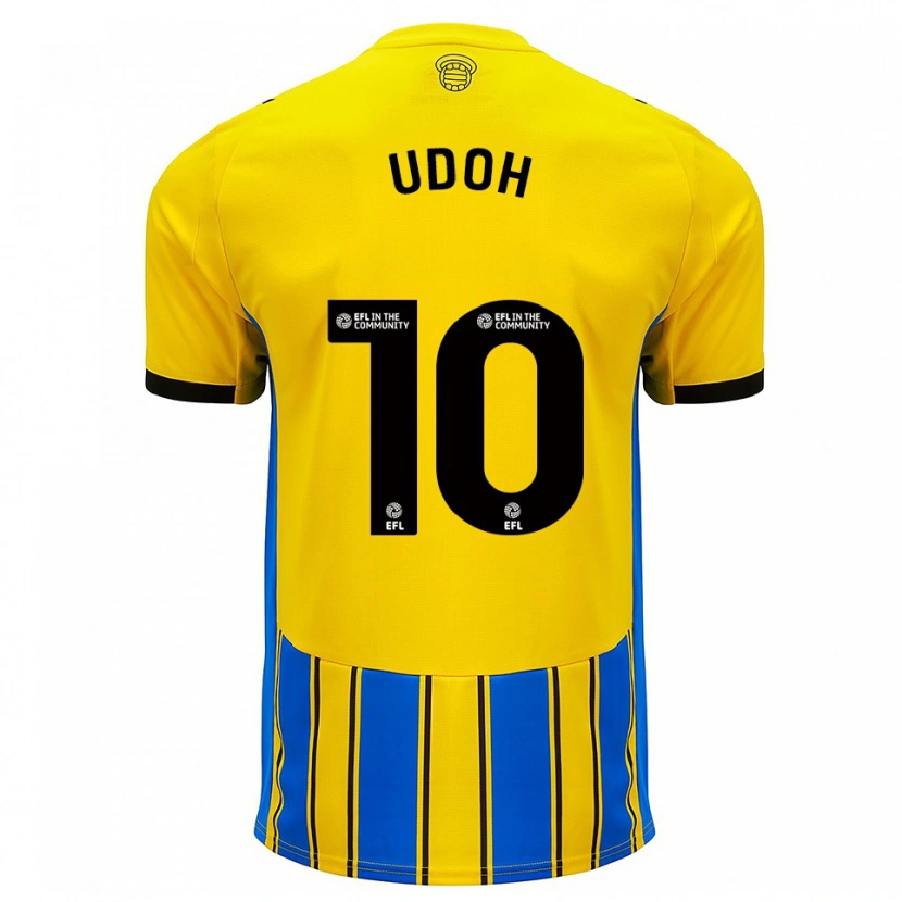 Danxen Homem Camisola Victor Udoh #10 Azul Amarelo Alternativa 2025/26 Camisa Brasil