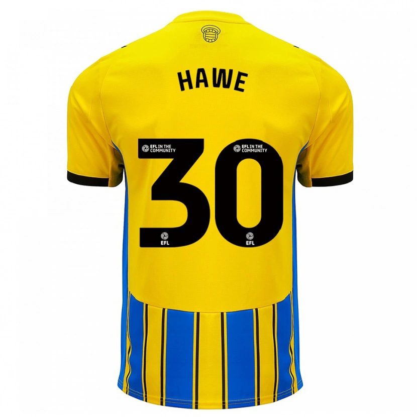 Danxen Homem Camisola Luke Hawe #30 Azul Amarelo Alternativa 2025/26 Camisa Brasil