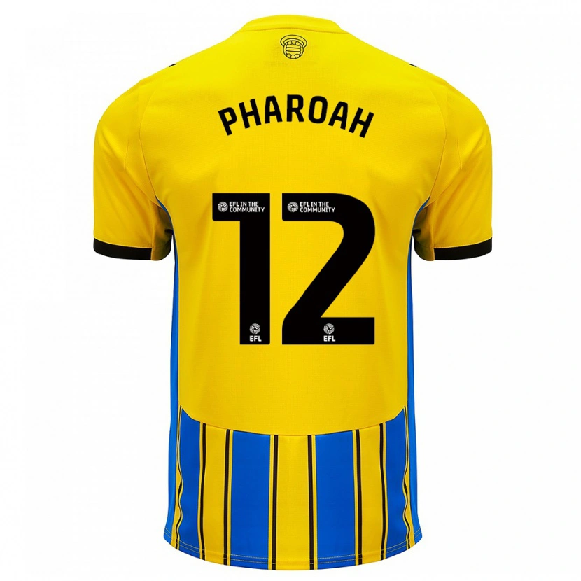 Danxen Homem Camisola Sophia Pharoah #12 Azul Amarelo Alternativa 2025/26 Camisa Brasil