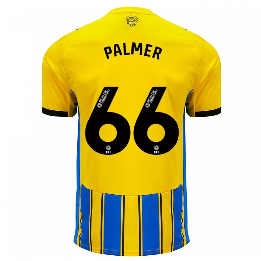 Danxen Homem Camisola Aimee Palmer #66 Azul Amarelo Alternativa 2025/26 Camisa Brasil