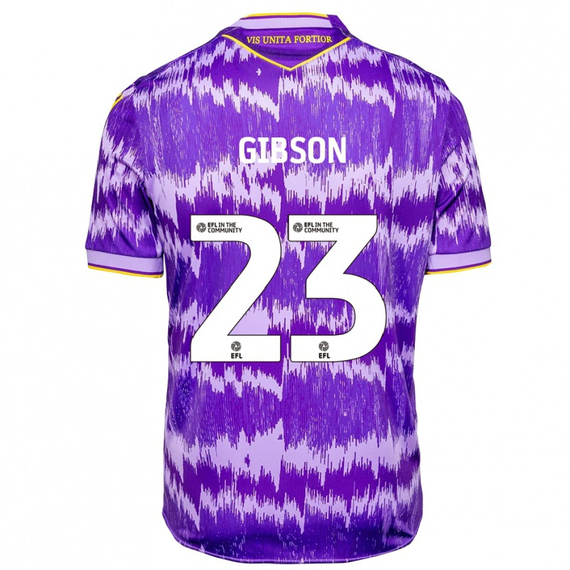 Danxen Homem Camisola Ben Gibson #23 Roxo Amarelo Alternativa 2025/26 Camisa Brasil