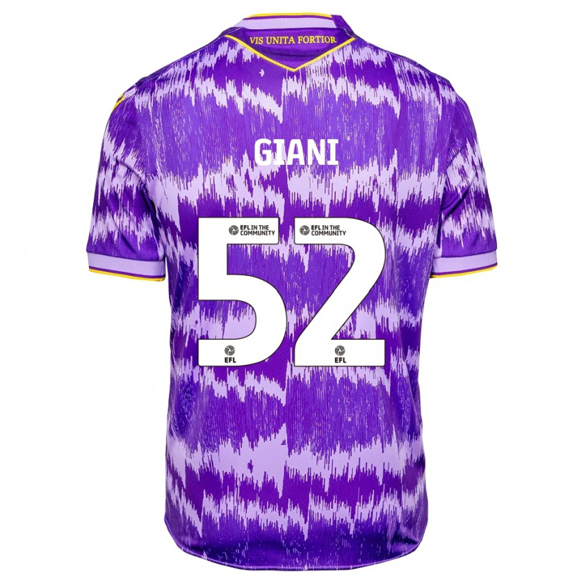 Danxen Homem Camisola Laurence Giani #52 Roxo Amarelo Alternativa 2025/26 Camisa Brasil