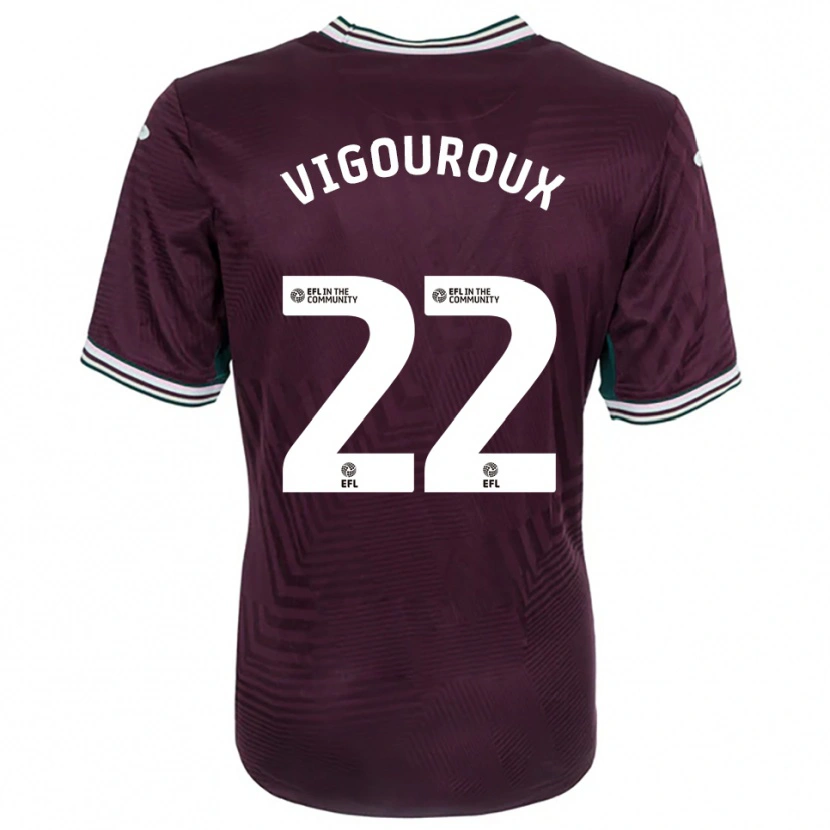 Danxen Homem Camisola Lawrence Vigouroux #22 Ferrugem Vermelho Branco Alternativa 2025/26 Camisa Brasil