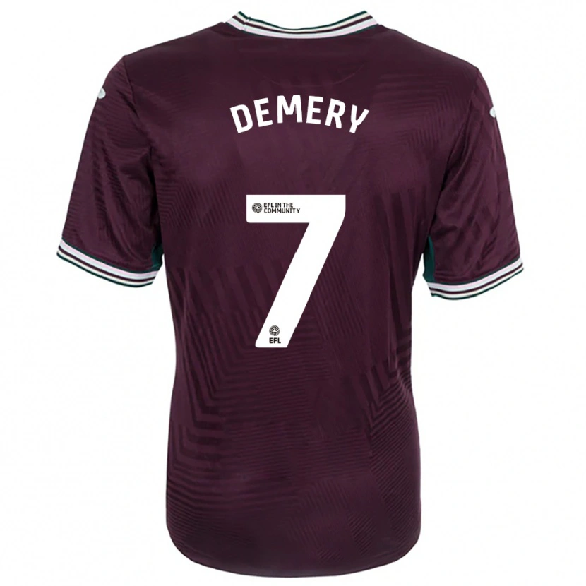 Danxen Homem Camisola Caleb Demery #7 Ferrugem Vermelho Branco Alternativa 2025/26 Camisa Brasil