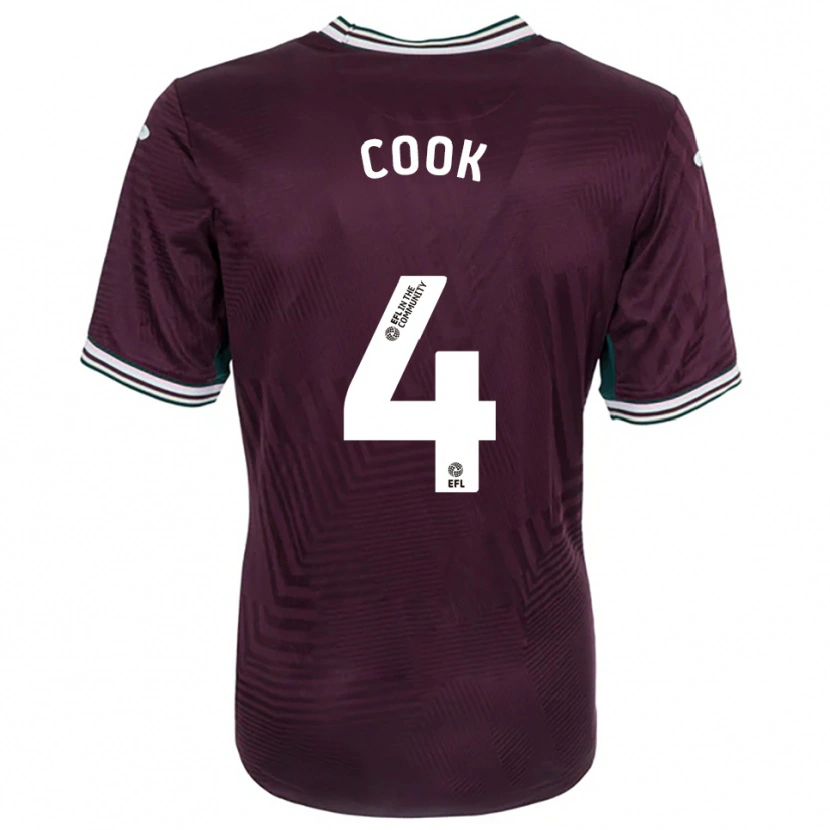 Danxen Homem Camisola Jacob Cook #4 Ferrugem Vermelho Branco Alternativa 2025/26 Camisa Brasil