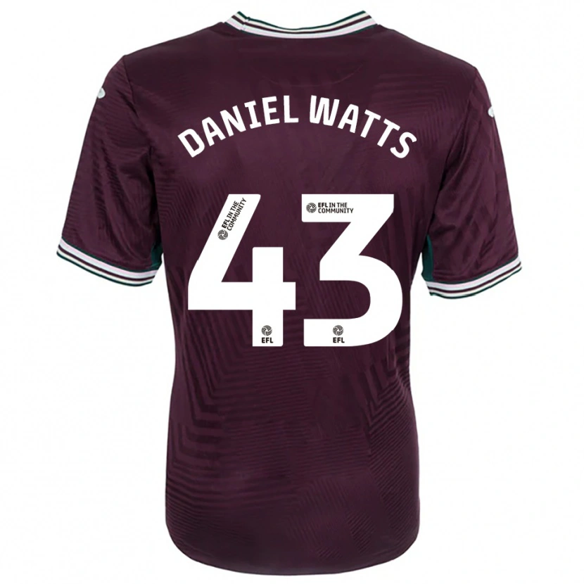 Danxen Homem Camisola Daniel Watts #43 Ferrugem Vermelho Branco Alternativa 2025/26 Camisa Brasil