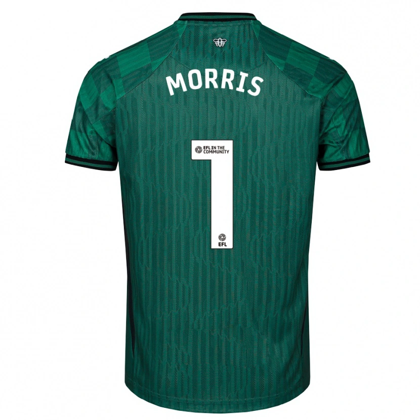 Danxen Homem Camisola Sam Morris #1 Verde Preto Alternativa 2025/26 Camisa Brasil