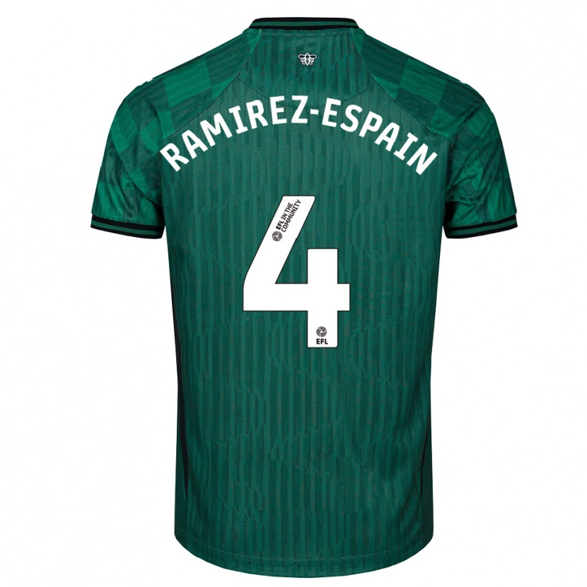 Danxen Homem Camisola Leo Ramirez-Espain #4 Verde Preto Alternativa 2025/26 Camisa Brasil