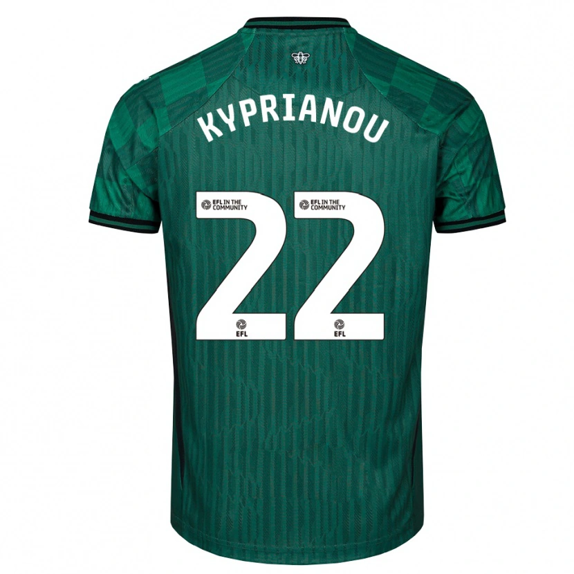 Danxen Homem Camisola Hector Kyprianou #22 Verde Preto Alternativa 2025/26 Camisa Brasil
