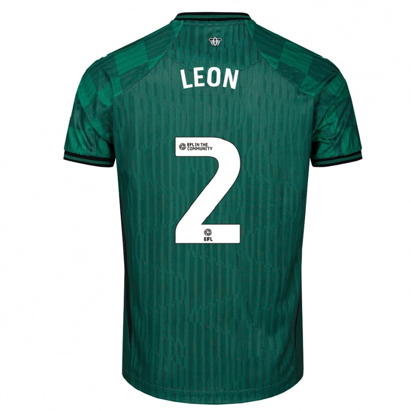 Danxen Homem Camisola Lucía León #2 Verde Preto Alternativa 2025/26 Camisa Brasil