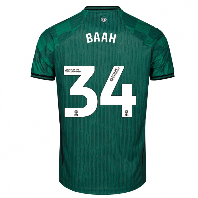 Danxen Homem Camisola Kwadwo Baah #34 Verde Preto Alternativa 2025/26 Camisa Brasil