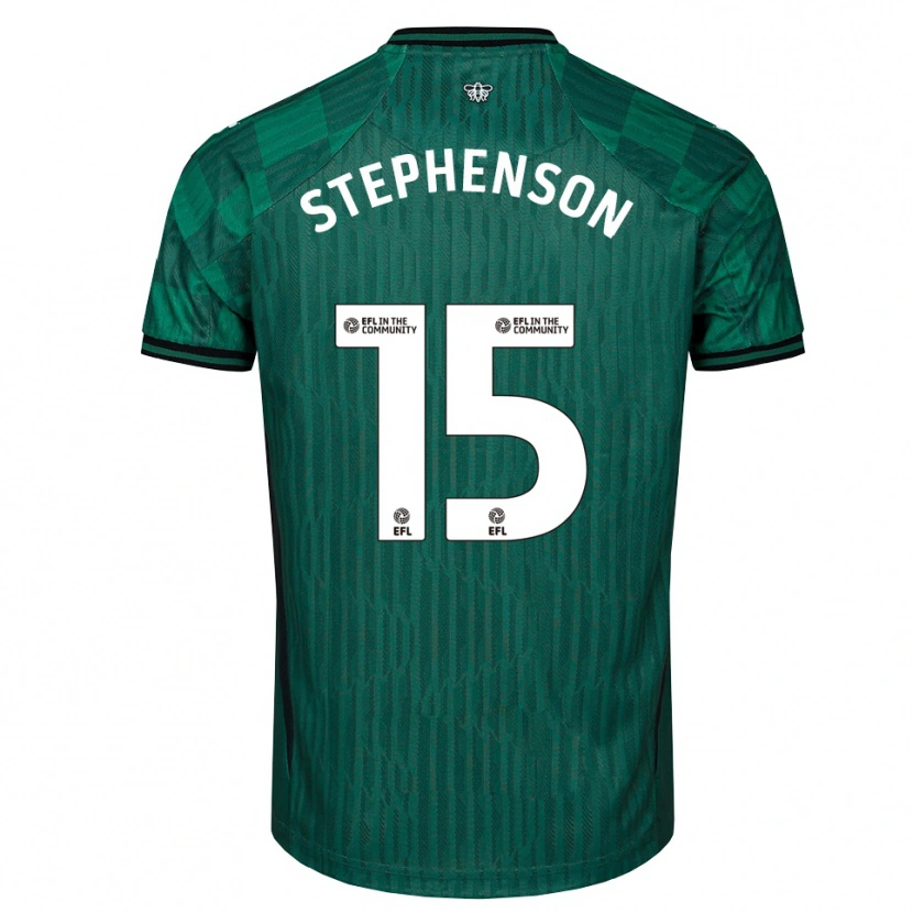Danxen Homem Camisola Ollie Stephenson #15 Verde Preto Alternativa 2025/26 Camisa Brasil