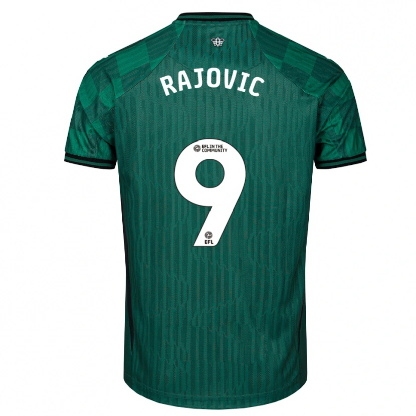 Danxen Homem Camisola Mileta Rajovic #9 Verde Preto Alternativa 2025/26 Camisa Brasil