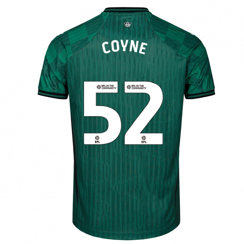 Danxen Homem Camisola Aidan Coyne #52 Verde Preto Alternativa 2025/26 Camisa Brasil