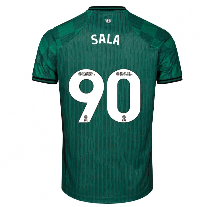 Danxen Homem Camisola Joel Sala #90 Verde Preto Alternativa 2025/26 Camisa Brasil