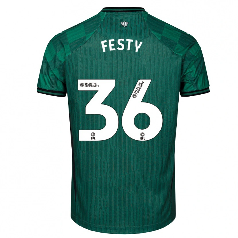 Danxen Homem Camisola Festy Ebosele #36 Verde Preto Alternativa 2025/26 Camisa Brasil