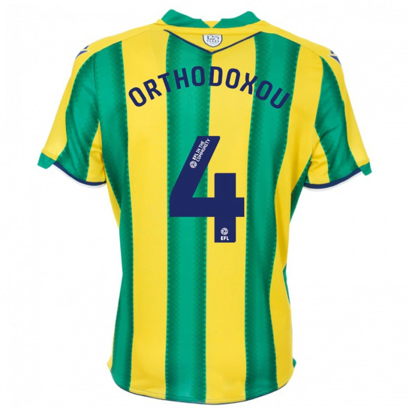 Danxen Homem Camisola Francesca Orthodoxou #4 Amarelo Verde Alternativa 2025/26 Camisa Brasil