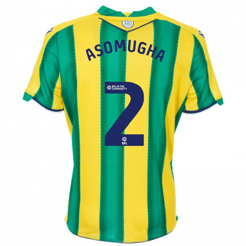 Danxen Homem Camisola Joel Asomugha #2 Amarelo Verde Alternativa 2025/26 Camisa Brasil