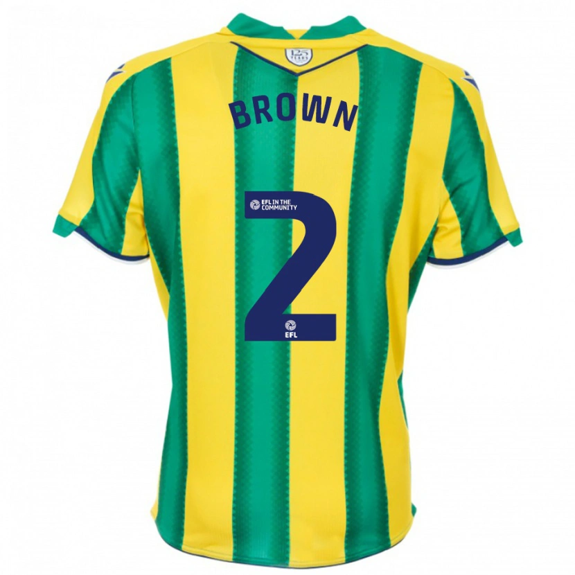 Danxen Homem Camisola Ashlee Brown #2 Amarelo Verde Alternativa 2025/26 Camisa Brasil