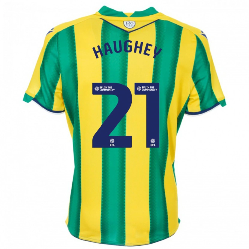Danxen Homem Camisola Ella Haughey #21 Amarelo Verde Alternativa 2025/26 Camisa Brasil