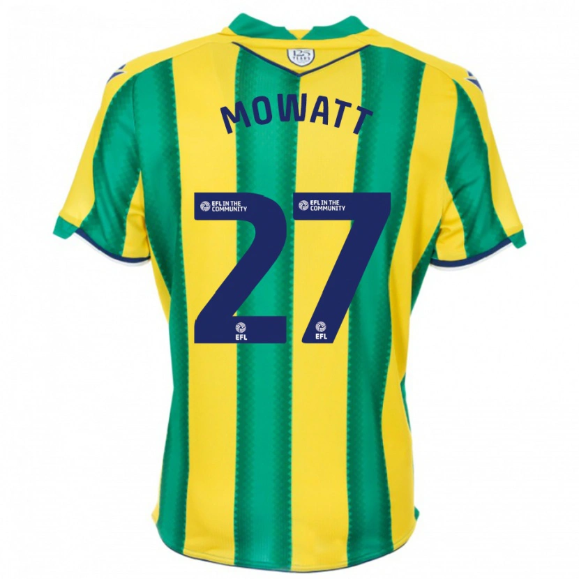 Danxen Homem Camisola Alex Mowatt #27 Amarelo Verde Alternativa 2025/26 Camisa Brasil