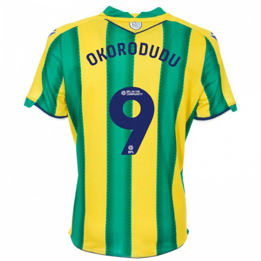 Danxen Homem Camisola Adam Okorodudu #9 Amarelo Verde Alternativa 2025/26 Camisa Brasil