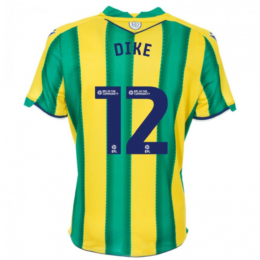 Danxen Homem Camisola Daryl Dike #12 Amarelo Verde Alternativa 2025/26 Camisa Brasil