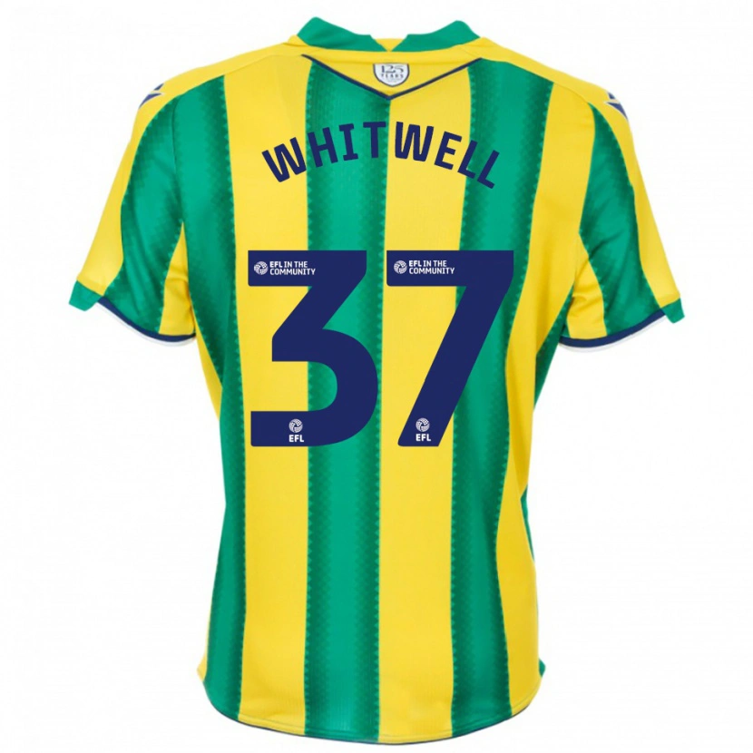 Danxen Homem Camisola Harry Whitwell #37 Amarelo Verde Alternativa 2025/26 Camisa Brasil
