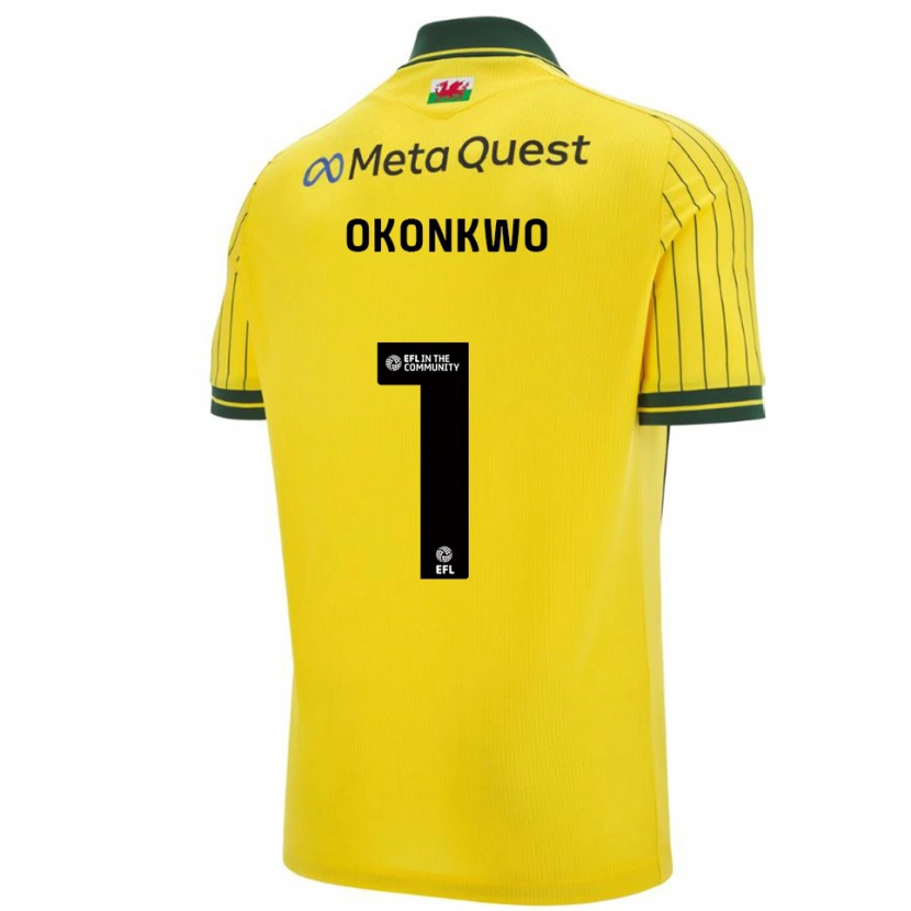Danxen Homem Camisola Arthur Okonkwo #1 Amarelo Verde Alternativa 2025/26 Camisa Brasil