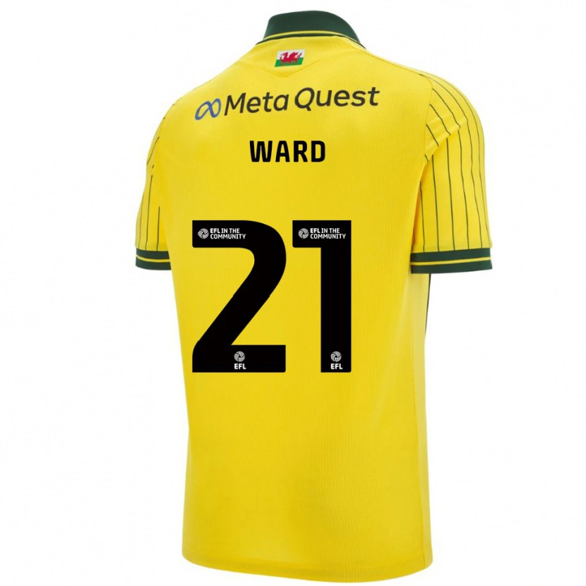 Danxen Homem Camisola Danny Ward #21 Amarelo Verde Alternativa 2025/26 Camisa Brasil