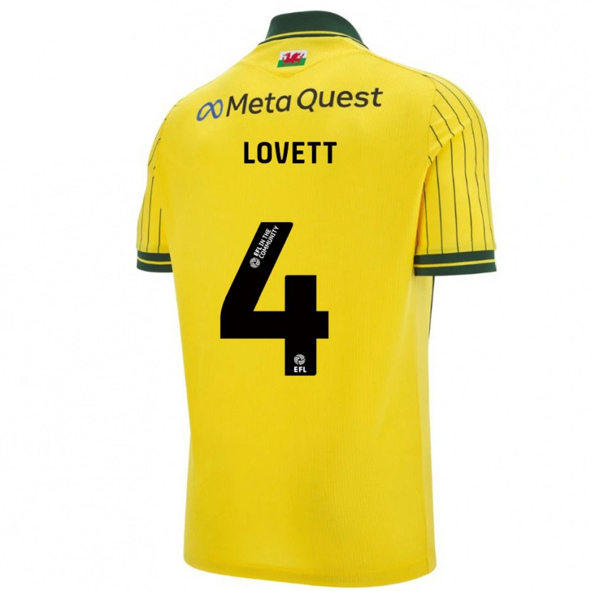 Danxen Homem Camisola Erin Lovett #4 Amarelo Verde Alternativa 2025/26 Camisa Brasil