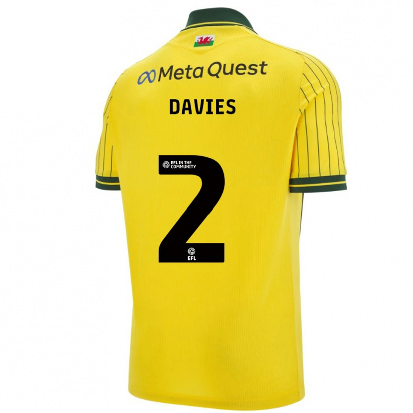 Danxen Homem Camisola Phoebe Davies #2 Amarelo Verde Alternativa 2025/26 Camisa Brasil