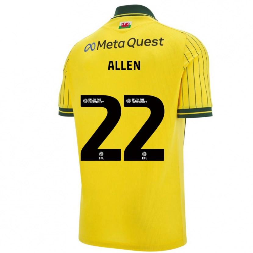 Danxen Homem Camisola Keren Allen #22 Amarelo Verde Alternativa 2025/26 Camisa Brasil