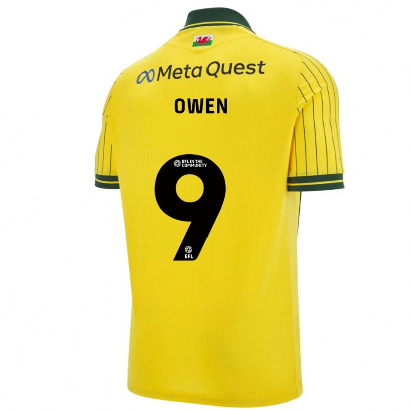Danxen Homem Camisola Rio Owen #9 Amarelo Verde Alternativa 2025/26 Camisa Brasil