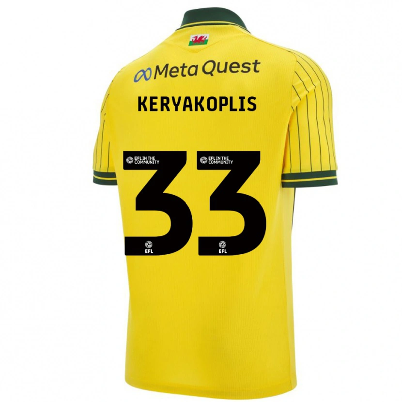 Danxen Homem Camisola Hannah Keryakoplis #33 Amarelo Verde Alternativa 2025/26 Camisa Brasil