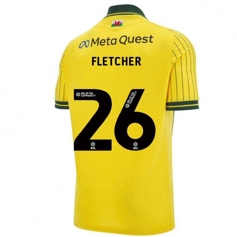 Danxen Homem Camisola Steven Fletcher #26 Amarelo Verde Alternativa 2025/26 Camisa Brasil