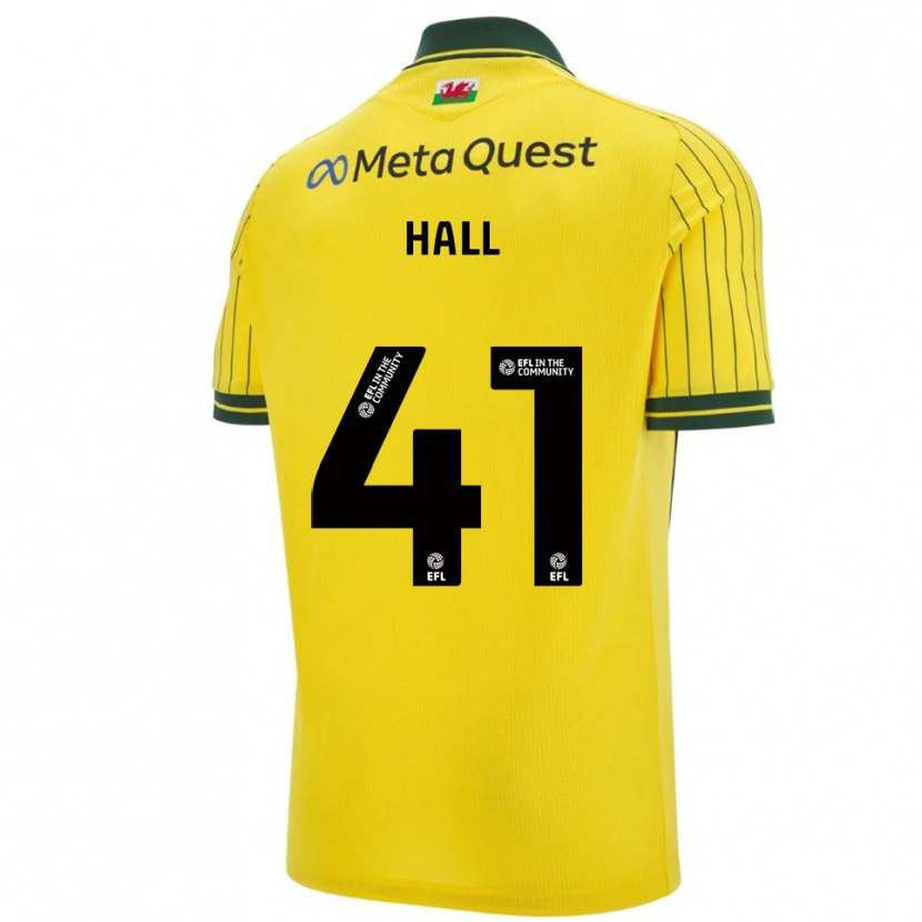 Danxen Homem Camisola Liam Hall #41 Amarelo Verde Alternativa 2025/26 Camisa Brasil