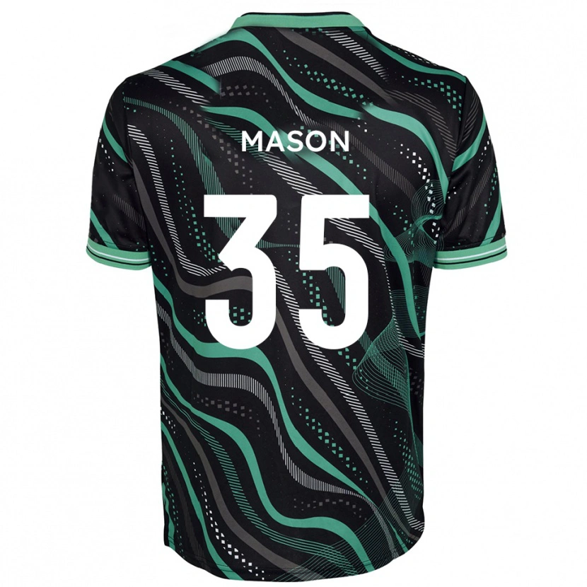 Danxen Homem Camisola Seb Mason #35 Preto Verde Alternativa 2025/26 Camisa Brasil