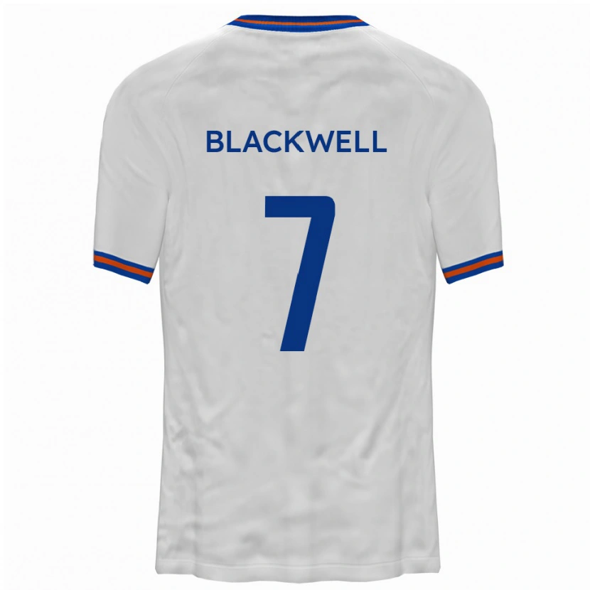Danxen Homem Camisola Tom Blackwell #7 Branco Azul Alternativa 2025/26 Camisa Brasil